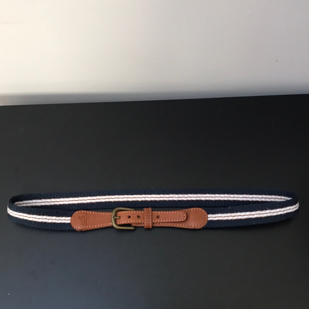 Abercrombie & Fitch leather and canvas belt